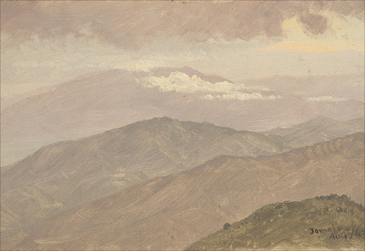 Framed Vintage Mountainscape. Frame: No Frame. Paper: Rag Paper. Art Size: 11x16. Final Size: 11'' X 16''