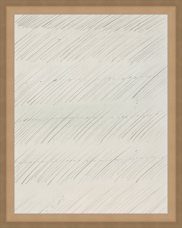 Framed Scribbles II. Frame: Bevel Sand. Paper: Rag Paper. Art Size: 9x7. Final Size: 10'' X 8''