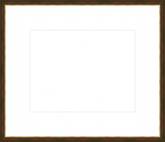 Classic Black And Gold Frame. Opening Size: 11x14. Final Size: 19'' X 22''