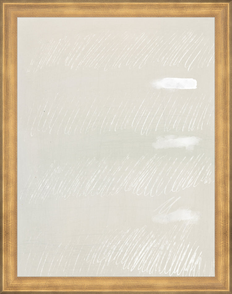 Framed Scribbles I. Frame: Timeless Gold. Paper: Rag Paper. Art Size: 13x10. Final Size: 14'' X 11''