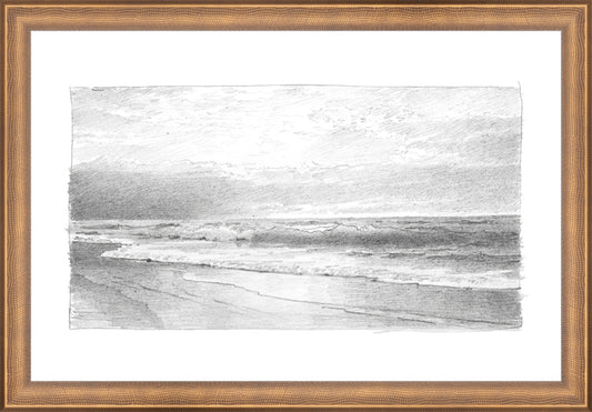 Framed Seascape 2. Frame: Timeless Bronze. Paper: Rag Paper. Art Size: 10x15. Final Size: 11'' X 16''