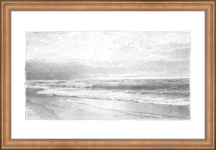 Framed Seascape 2. Frame: Timeless Bronze. Paper: Rag Paper. Art Size: 10x15. Final Size: 11'' X 16''