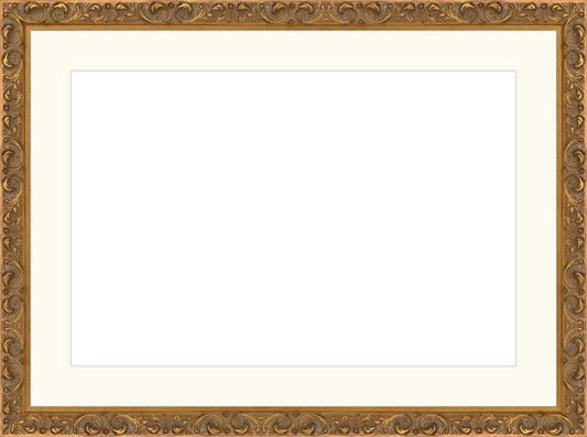 Antique Ornate Gold Frame. Opening Size: 10x15. Final Size: 14'' X 19''