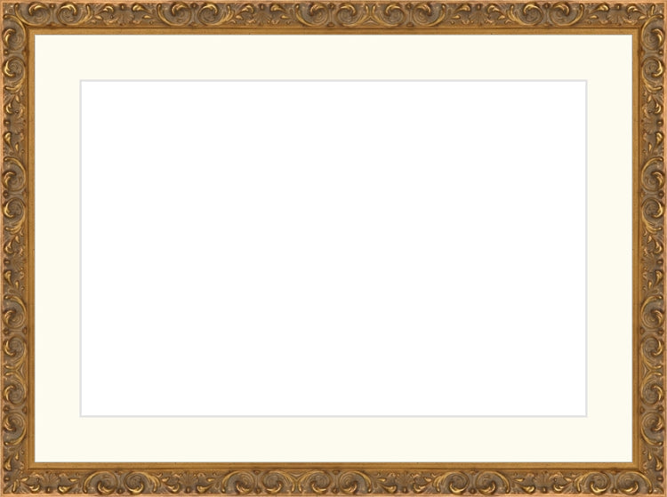 Antique Ornate Gold Frame. Opening Size: 10x15. Final Size: 14'' X 19''