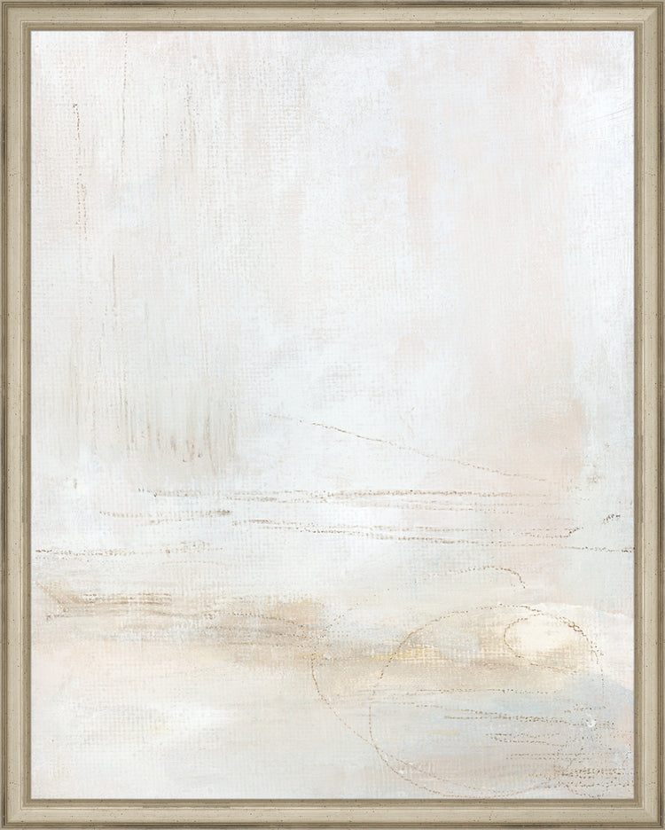 Framed Hazy Rain. Frame: Traditional Silver. Paper: Rag Paper. Art Size: 19x15. Final Size: 20'' X 16''