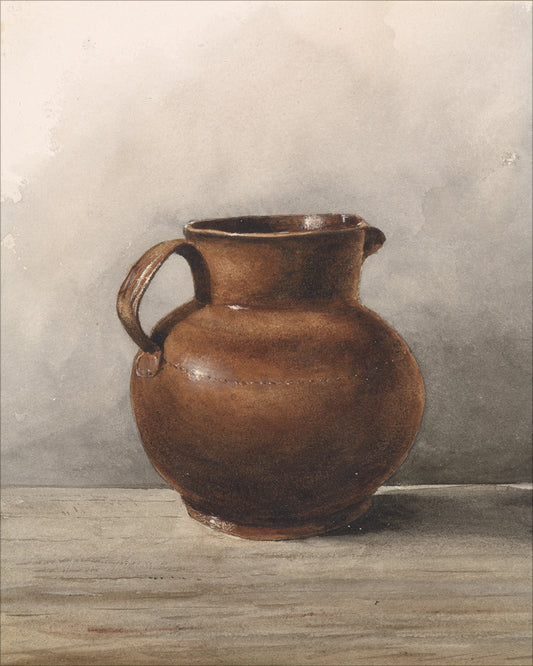 Framed Still Life Jug. Frame: No Frame. Paper: Rag Paper. Art Size: 30x24. Final Size: 30'' X 24''