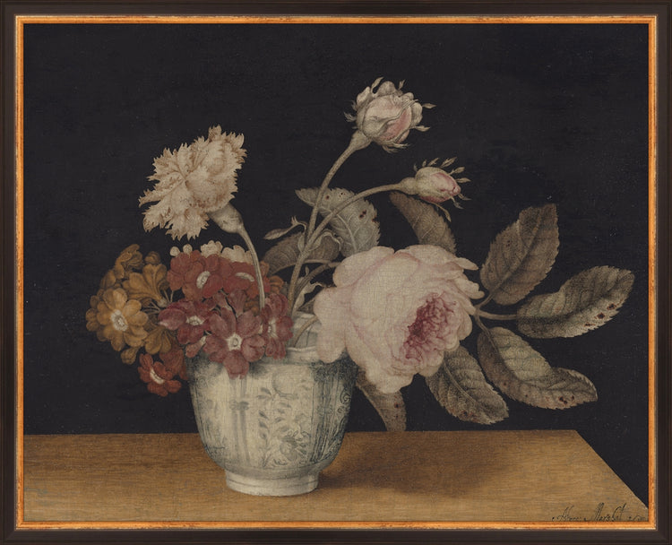 Vintage Vase of Flowers OAShop 2