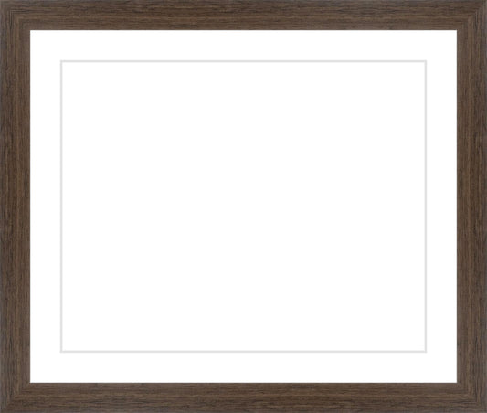 Brown Frame. Opening Size: 8x10. Final Size: 11'' X 13''