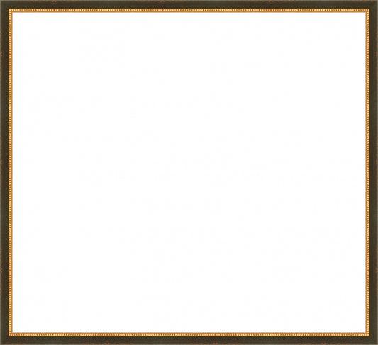 Black and Gold Beaded Frame. Opening Size: 20x22. Final Size: 21'' X 23''