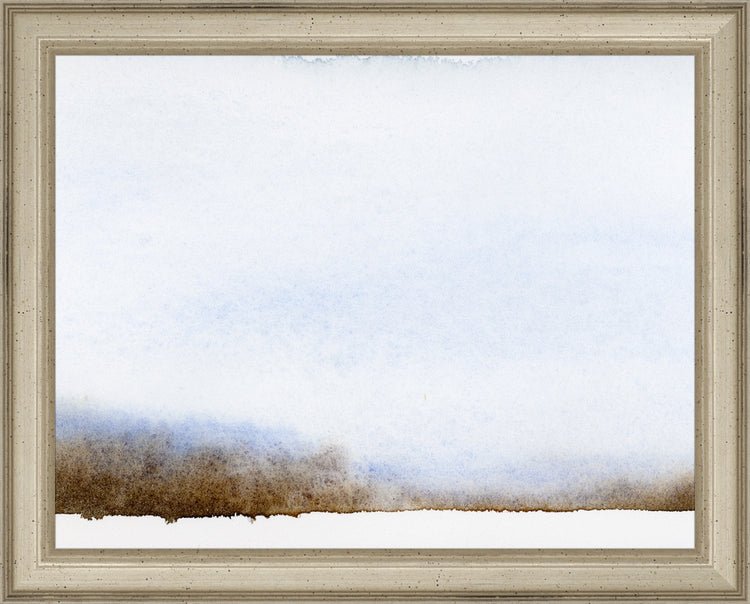 Framed Moody Winter. Frame: Traditional Silver. Paper: Rag Paper. Art Size: 7x9. Final Size: 8'' X 10''