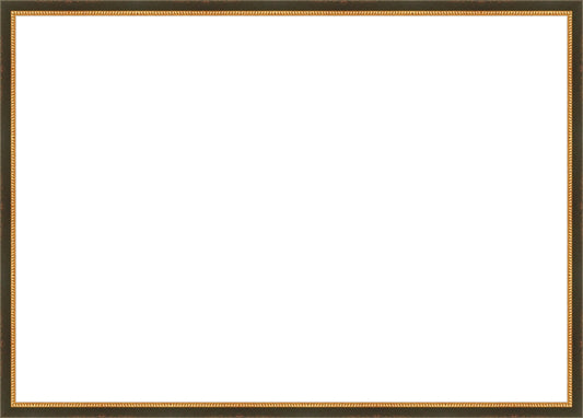 Black and Gold Beaded Frame. Opening Size: 19x27. Final Size: 20'' X 28''