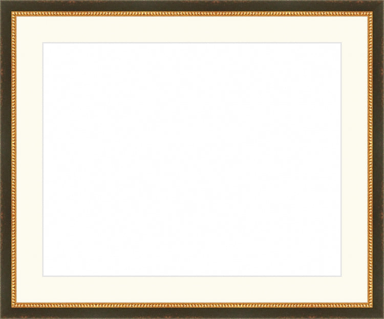 Black and Gold Beaded Frame. Opening Size: 11x14. Final Size: 15'' X 18''