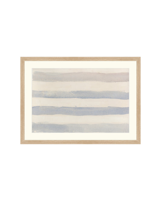 Framed Watercolor Stripes B&L