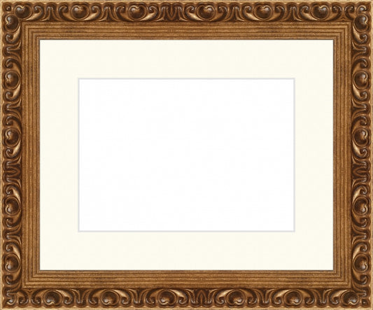 Gold Ornate Frame. Opening Size: 5x7. Final Size: 10'' X 12''