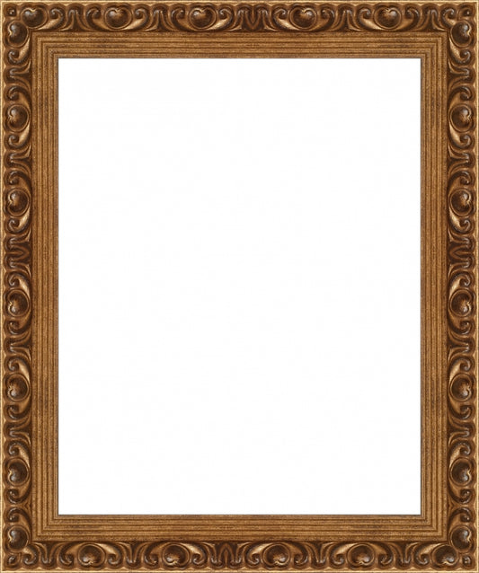 Gold Ornate Frame. Opening Size: 10x8. Final Size: 12'' X 10''