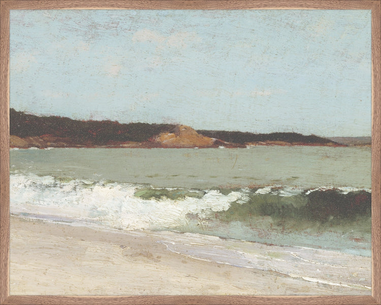 Framed Eagle Head Beach. Frame: Natural Walnut. Paper: Rag Paper. Art Size: 23x29. Final Size: 24'' X 30''