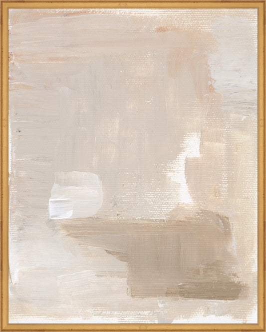 Framed Abstract Blush. Frame: Traditional Gold. Paper: Rag Paper. Art Size: 29x23. Final Size: 30'' X 24''