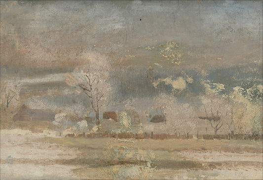 Framed Winter Scenery. Frame: No Frame. Paper: Rag Paper. Art Size: 13x19. Final Size: 13'' X 19''