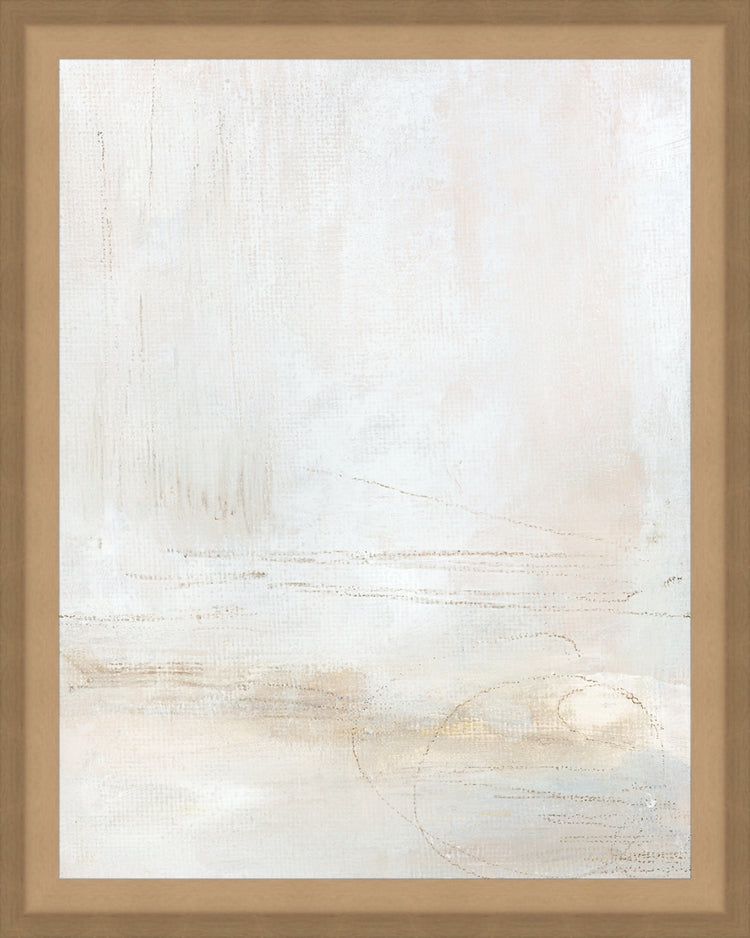 Framed Hazy Rain. Frame: Bevel Sand. Paper: Rag Paper. Art Size: 9x7. Final Size: 10'' X 8''