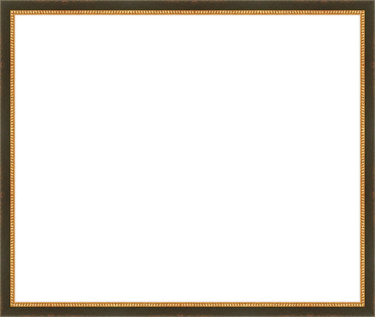 Black and Gold Beaded Frame. Opening Size: 15x18. Final Size: 16'' X 19''