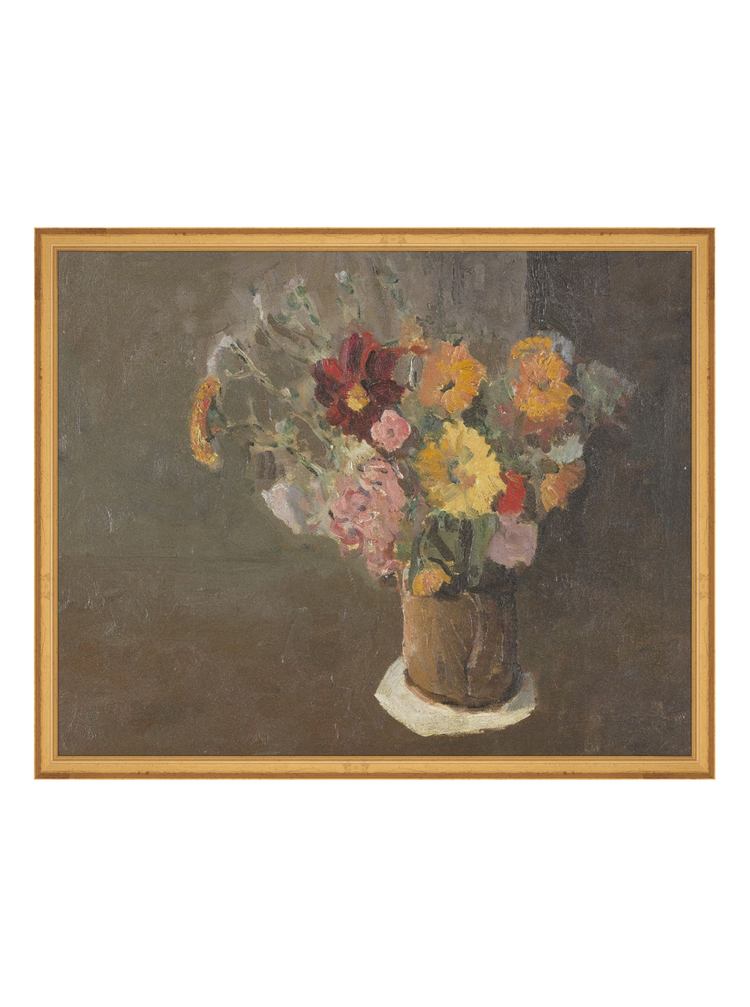 Vintage Vase of Flowers II HoJ 2