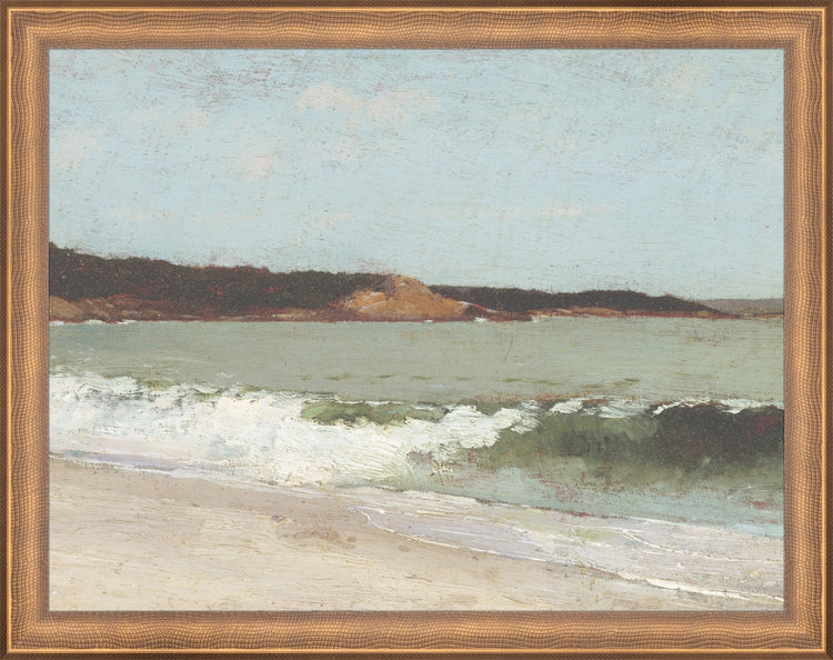 Framed Eagle Head Beach. Frame: Timeless Bronze. Paper: Rag Paper. Art Size: 10x13. Final Size: 11'' X 14''