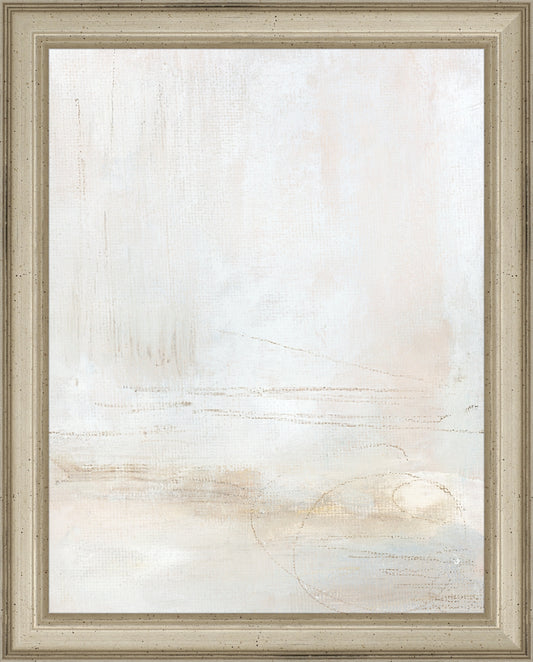 Framed Hazy Rain. Frame: Traditional Silver. Paper: Rag Paper. Art Size: 9x7. Final Size: 10'' X 8''