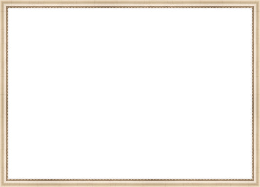 Ivory Beaded Frame. Opening Size: 19x27. Final Size: 20'' X 28''