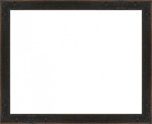 Distressed Black Frame. Opening Size: 8x10. Final Size: 9'' X 11''