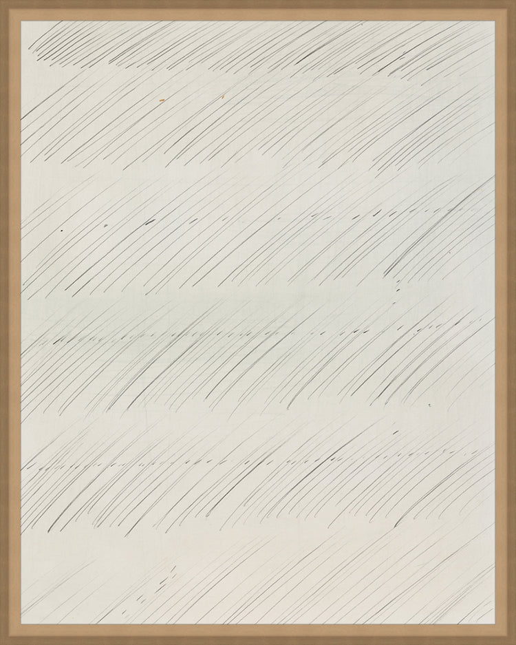 Framed Scribbles II. Frame: Bevel Sand. Paper: Rag Paper. Art Size: 19x15. Final Size: 20'' X 16''