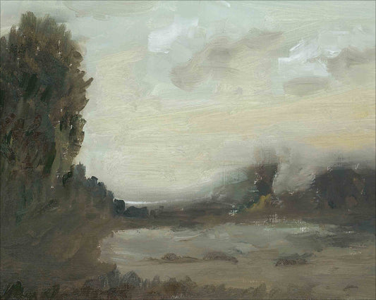 Framed Midnight Landscape. Frame: No Frame. Paper: Rag Paper. Art Size: 24x30. Final Size: 24'' X 30''