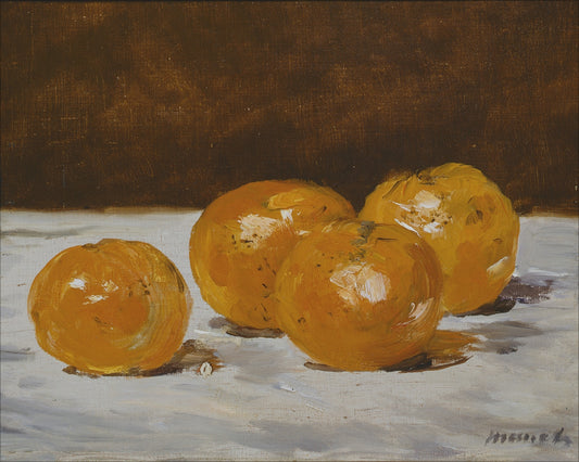 Framed Mandarine Still Life. Frame: No Frame. Paper: Rag Paper. Art Size: 8x10. Final Size: 8'' X 10''