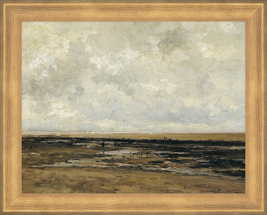 Framed Villerville. Frame: Timeless Gold. Paper: Rag Paper. Art Size: 7x9. Final Size: 8'' X 10''