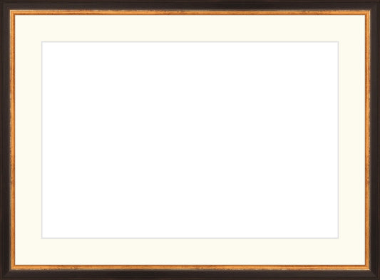 Traditional Black and Gold Frame. Opening Size: 10x15. Final Size: 14'' X 19''