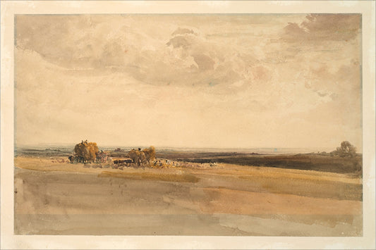 Framed Wheat Field. Frame: No Frame. Paper: Rag Paper. Art Size: 8x12. Final Size: 8'' X 12''