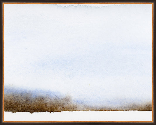 Framed Moody Winter. Frame: Traditional Black and Gold. Paper: Rag Paper. Art Size: 23x29. Final Size: 24'' X 30''