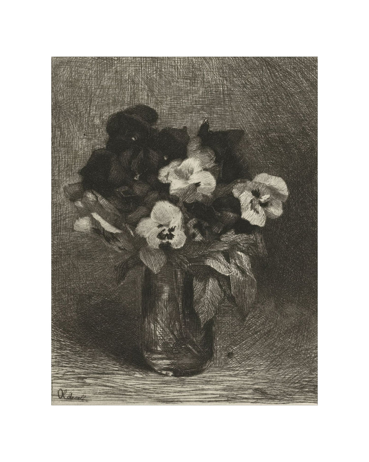 Vase of Flowers Drawing