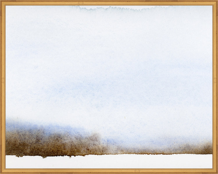 Framed Moody Winter. Frame: Traditional Gold. Paper: Rag Paper. Art Size: 23x29. Final Size: 24'' X 30''