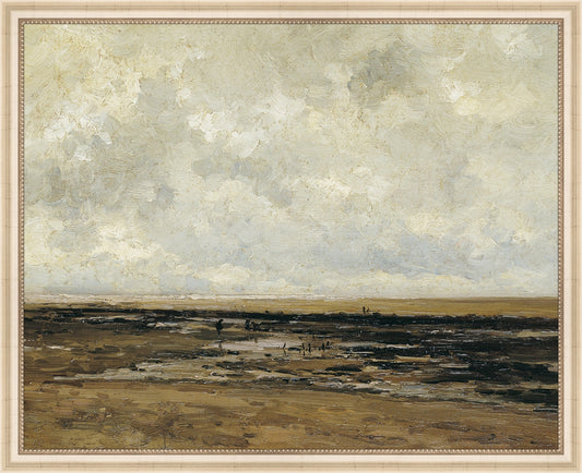 Framed Villerville. Frame: Ivory Beaded. Paper: Rag Paper. Art Size: 16x20. Final Size: 17'' X 21''