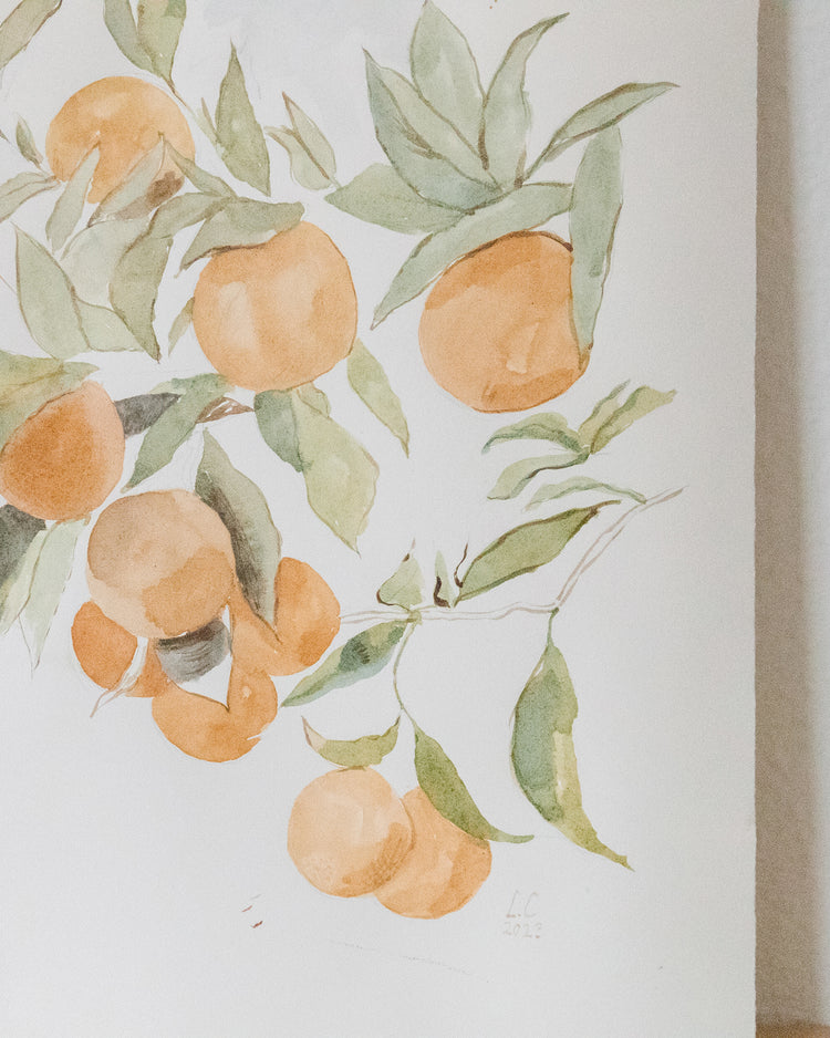 Original Artwork Lemons and Oranges Study