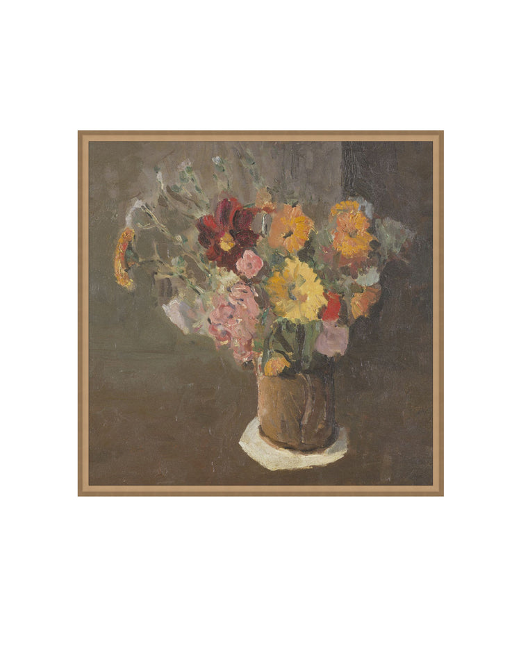 Vintage Vase of Flowers II