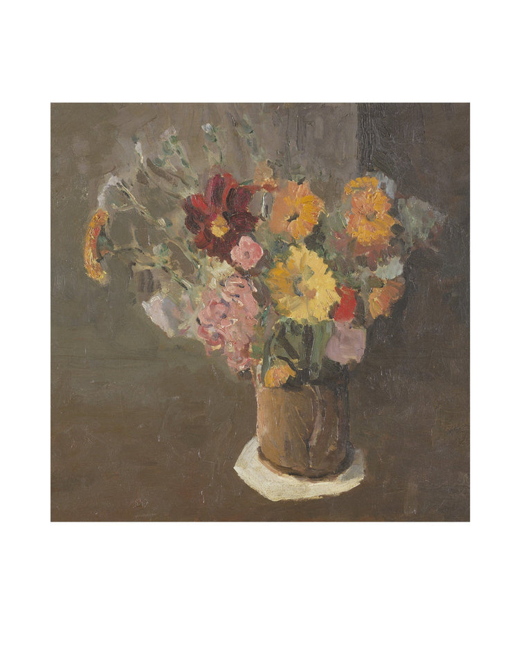 Vintage Vase of Flowers II
