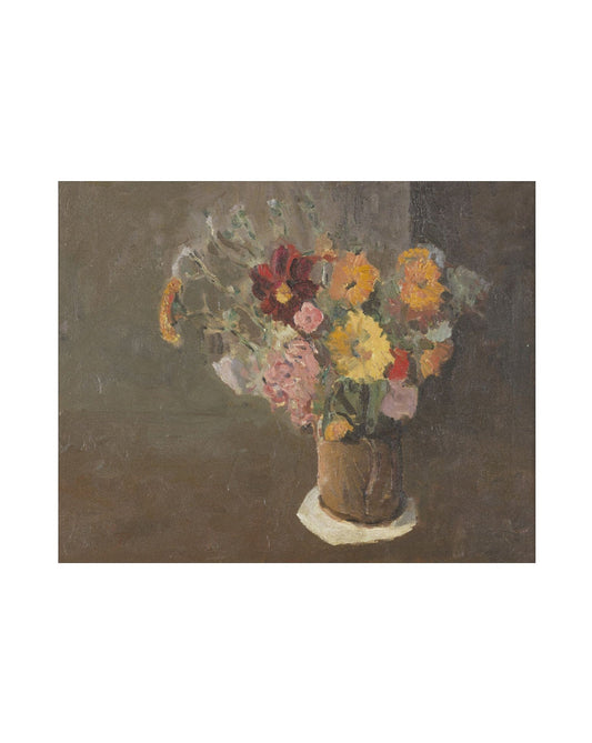 Vintage Vase of Flowers II