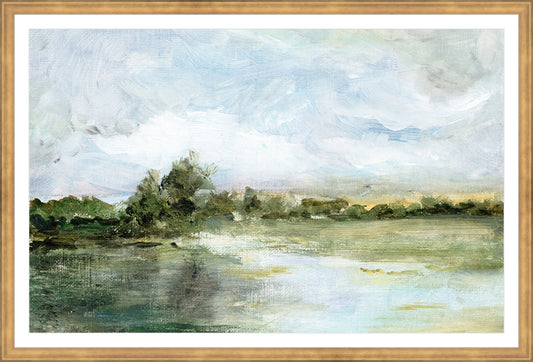 Framed Reminiscence. Frame: Timeless Gold. Paper: Rag Paper. Art Size: 18x28. Final Size: 21'' X 31''