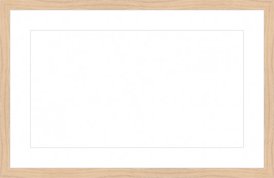 Natural Wood Frame. Opening Size: 10x18. Final Size: 15'' X 23''