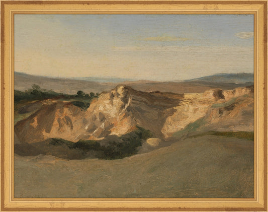 Framed Campagna. Frame: Traditional Gold. Paper: Rag Paper. Art Size: 10x13. Final Size: 11'' X 14''