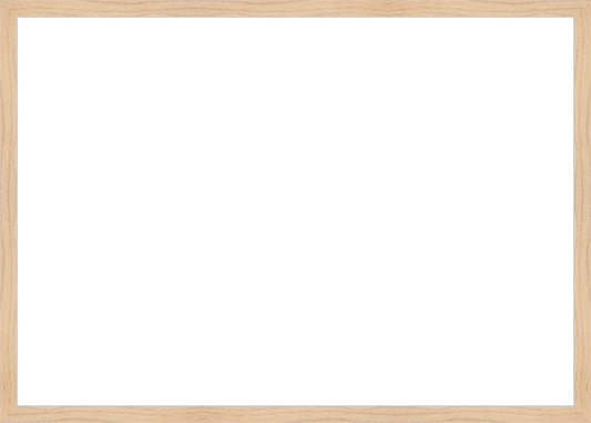 Natural Wood Frame. Opening Size: 19x27. Final Size: 20'' X 28''