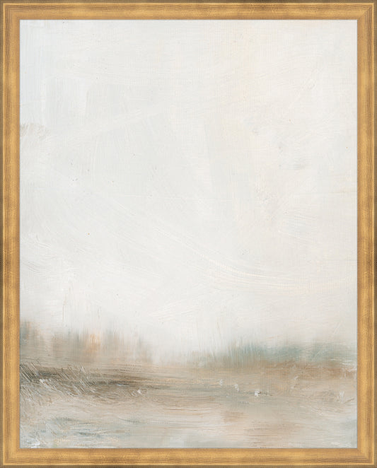 Framed Hazy Landscape. Frame: Timeless Gold. Paper: Rag Paper. Art Size: 19x15. Final Size: 20'' X 16''