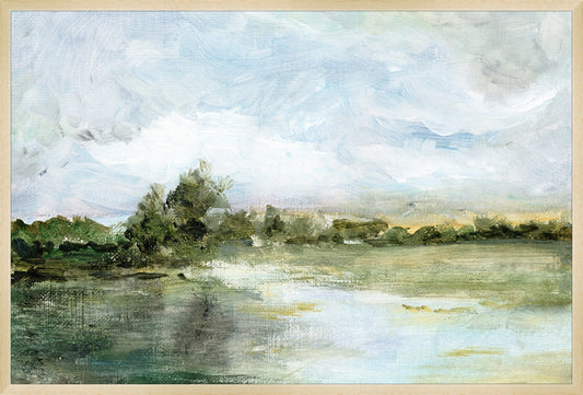 Framed Reminiscence. Frame: Natural Matte Wood. Paper: Rag Paper. Art Size: 20x30. Final Size: 20'' X 30''