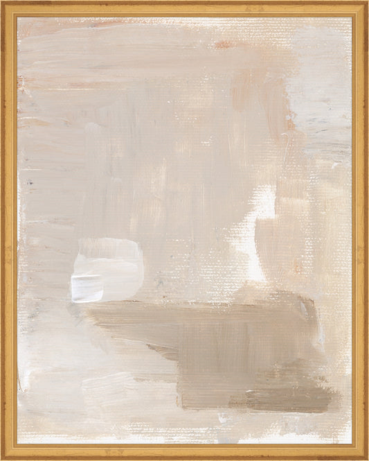 Framed Abstract Blush. Frame: Traditional Gold. Paper: Rag Paper. Art Size: 19x15. Final Size: 20'' X 16''